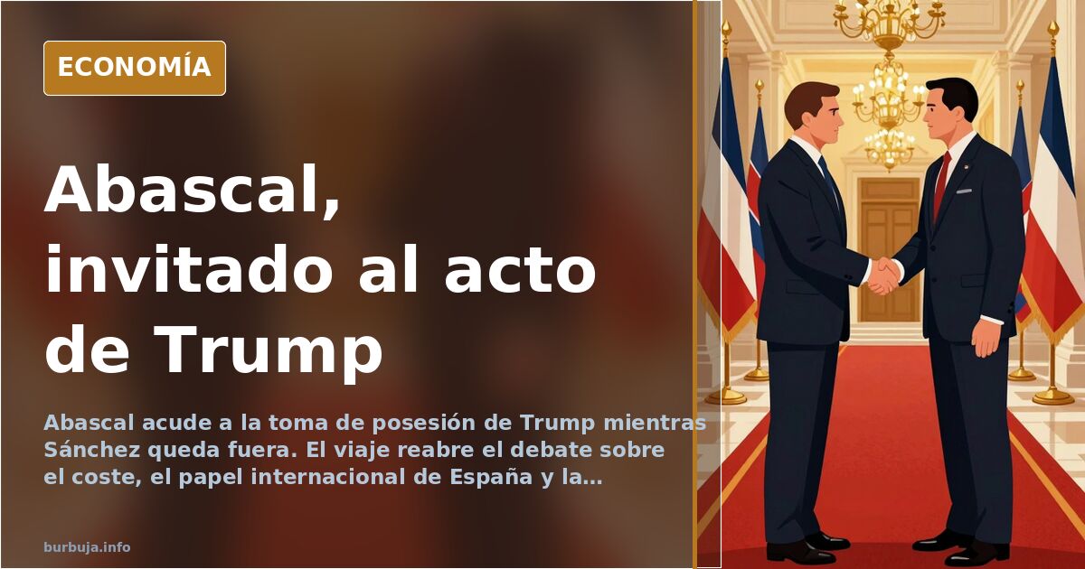 Abascal acude a la toma de posesión de Trump
