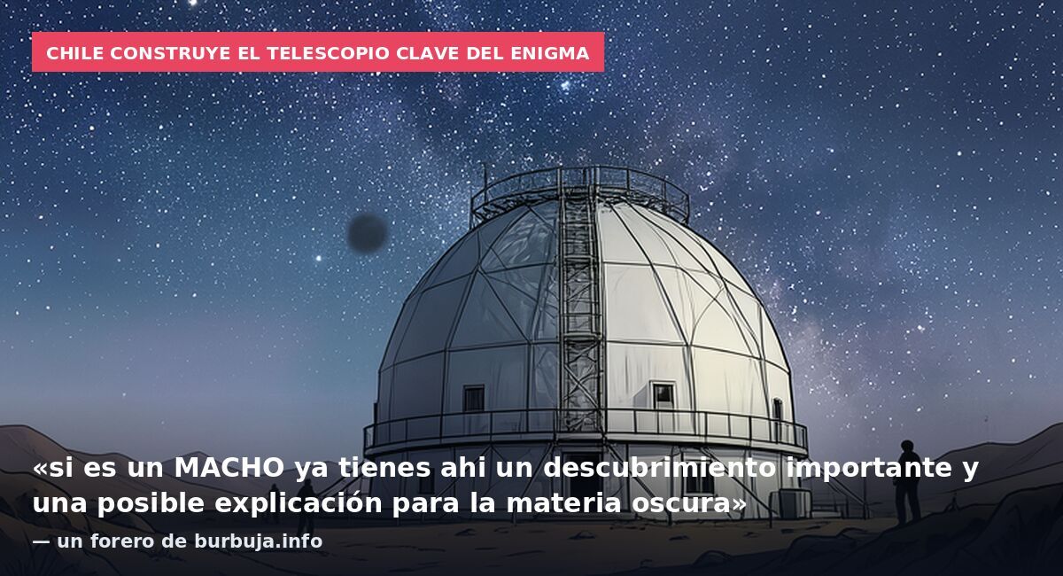 Chile construye el telescopio clave del enigma: «si es un MACHO ya tienes ahi un descubrimiento importante y una posible explicación para la materia oscura» — un forero de burbuja.info