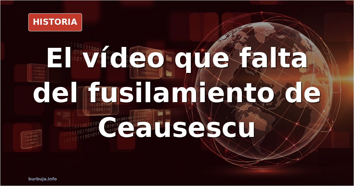 Fotograma del juicio y ejecución de Nicolae y Elena Ceausescu en Targoviste en diciembre de 1989