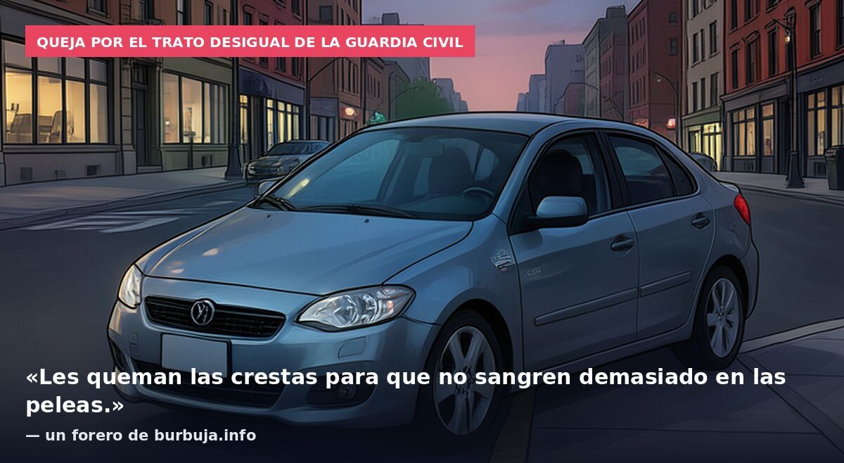 Queja por el trato desigual de la Guardia Civil: «Les queman las crestas para que no sangren demasiado en las peleas.» — un forero de burbuja.info