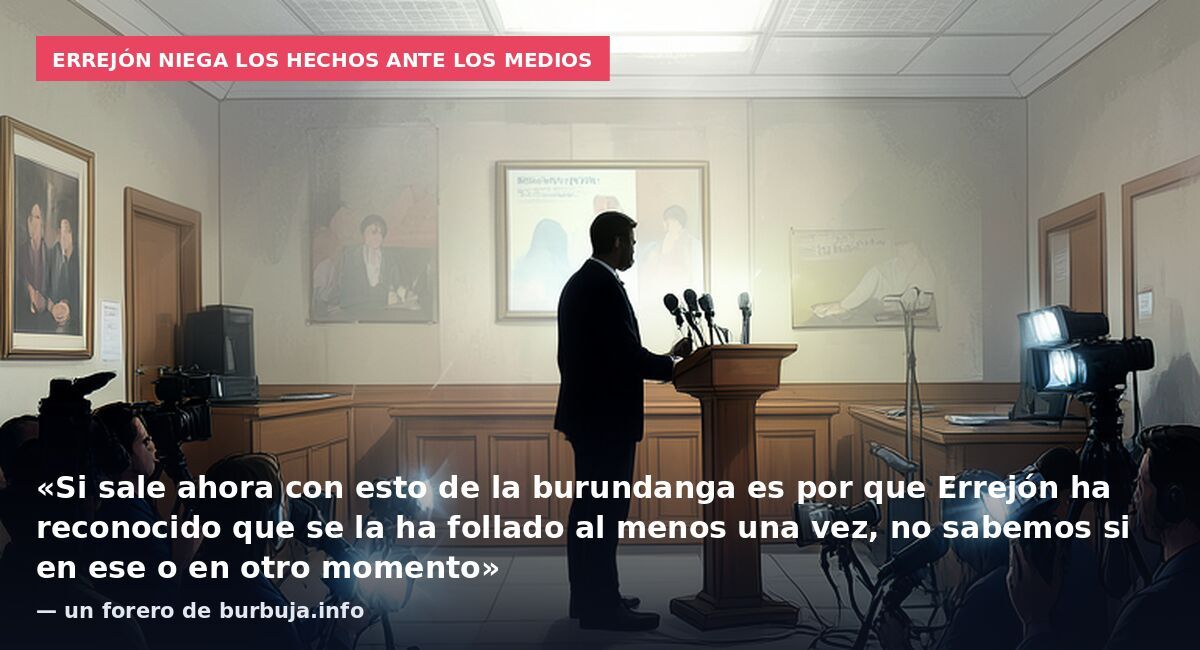 Errejón niega los hechos ante los medios: «Si sale ahora con esto de la burundanga es por que Errejón ha reconocido que se la ha follado al menos una vez, no sabemos si en ese o en otro momento» — un forero de burbuja.info
