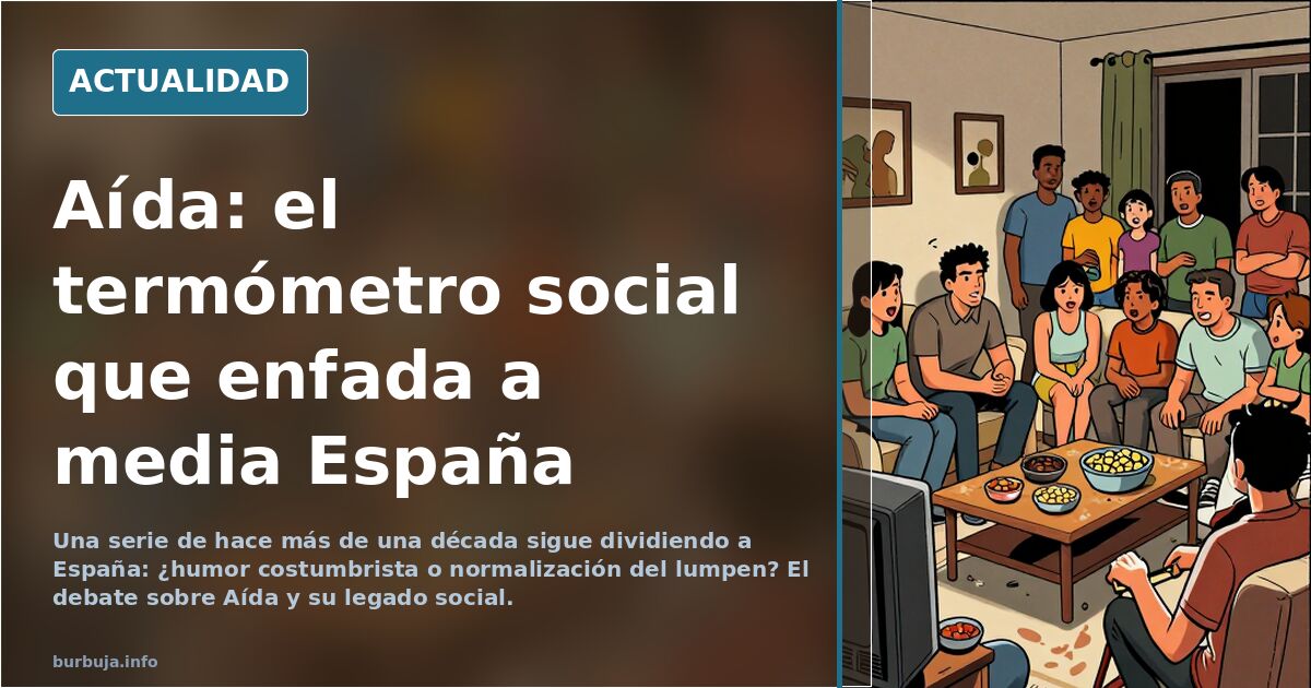 Aída: Spain's divisive mirror, social satire or glorifying poverty