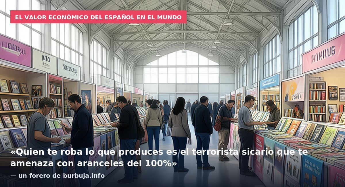 El valor económico del español en el mundo: «Quien te roba lo que produces es el terrorista sicario que te amenaza con aranceles del 100%» — un forero de burbuja.info