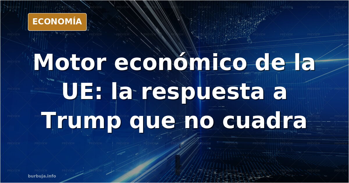 Ilustración editorial de un motor económico español con indicadores de deuda pública y desempleo en tonos azul marino y dorad