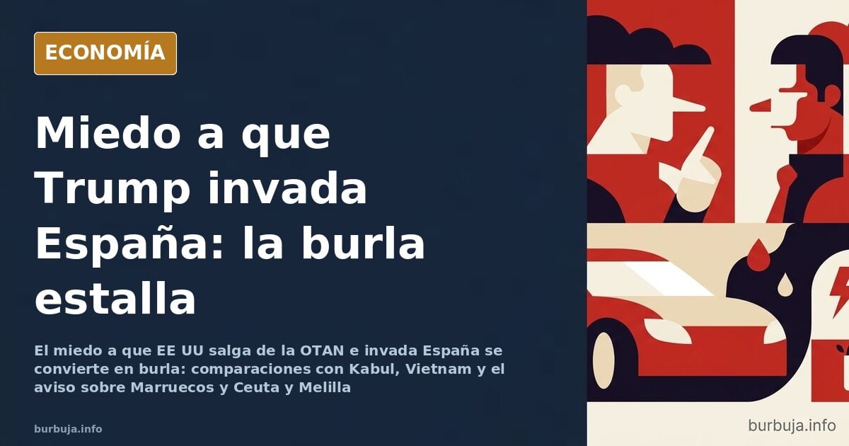 Ilustración editorial de un avión presidencial sobrevolando un mapa de España ante la mirada de ciudadanos expectantes