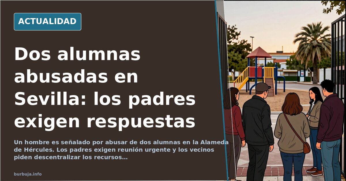 Abusos a dos alumnas en Sevilla reabren el pulso por los recursos sociales