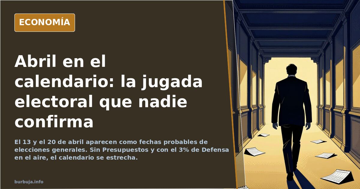 Elecciones generales: el 13 o el 20 de abril sobre la mesa