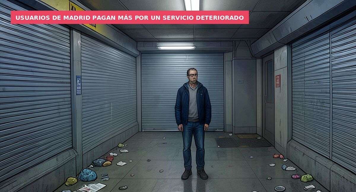 Usuarios de Madrid pagan más por un servicio deteriorado