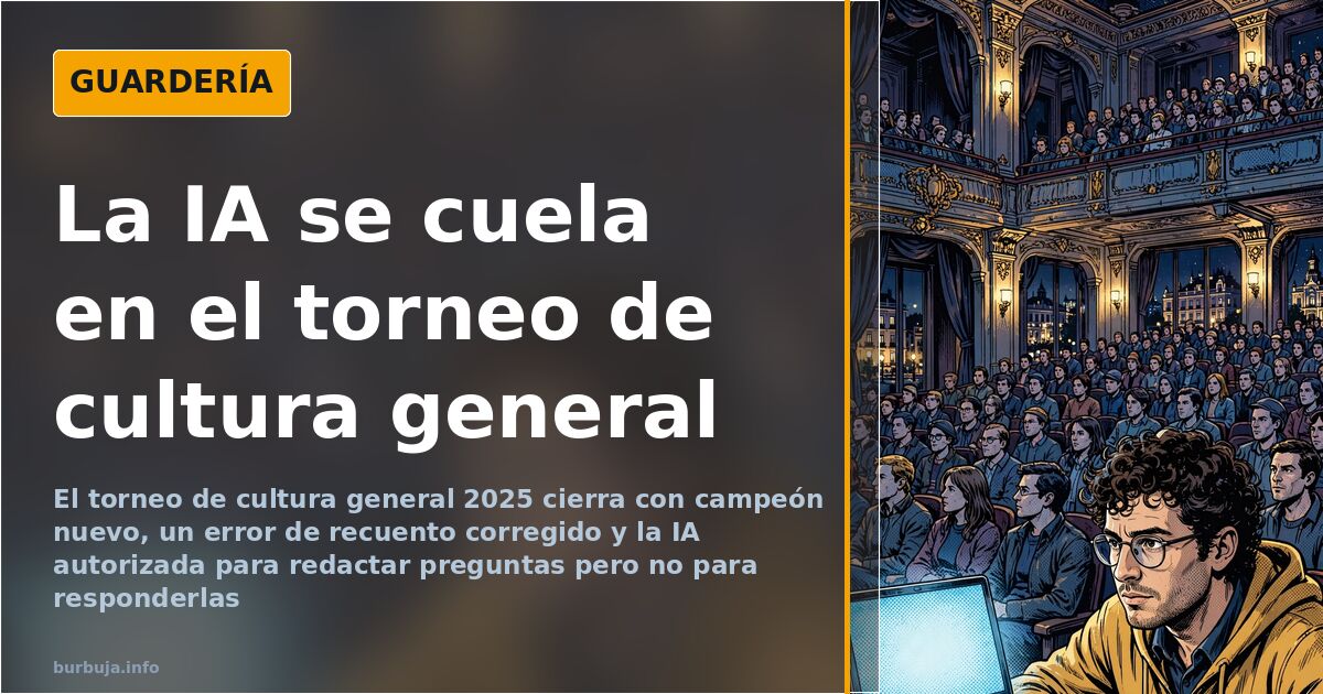 Torneo de cultura general 2025: la IA entra en el Kahoot