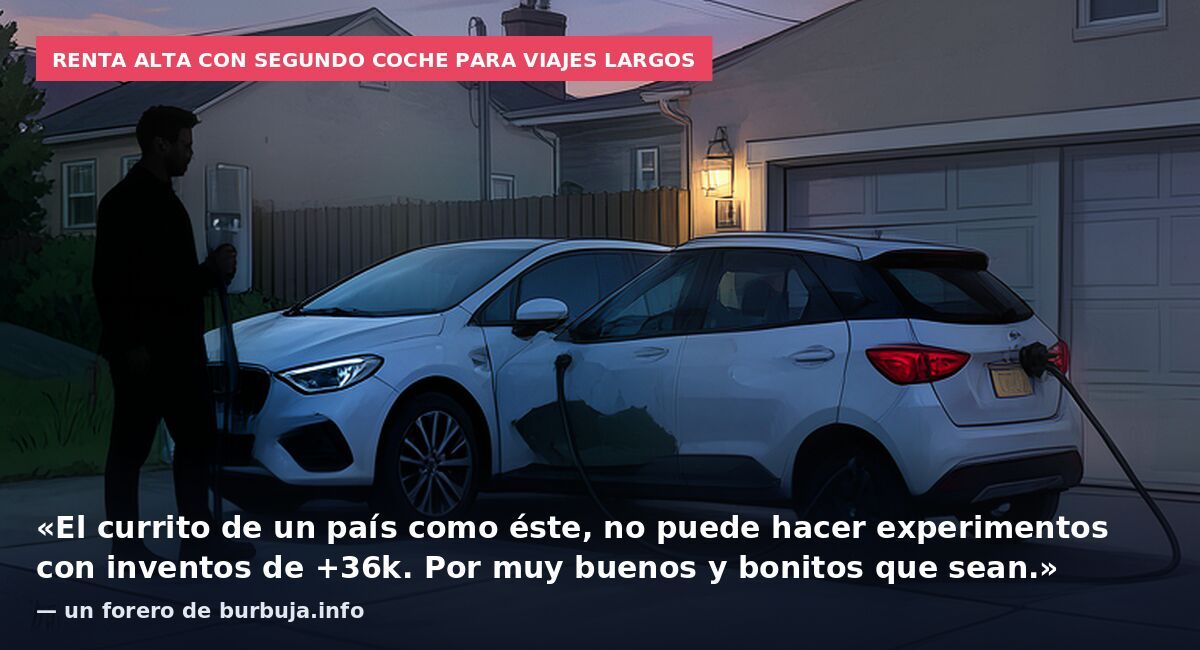 Renta alta con segundo coche para viajes largos: «El currito de un país como éste, no puede hacer experimentos con inventos de +36k. Por muy buenos y bonitos que sean.» — un forero de burbuja.info