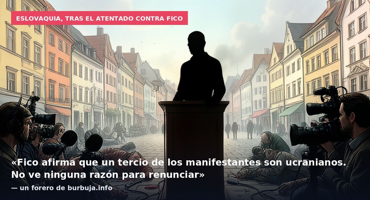 Eslovaquia, tras el atentado contra Fico: «Fico afirma que un tercio de los manifestantes son ucranianos. No ve ninguna razón para renunciar» — un forero de burbuja.info