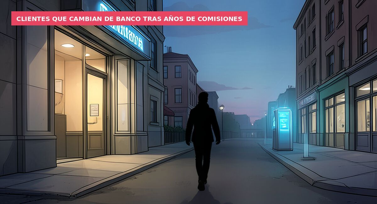 Clientes que cambian de banco tras años de comisiones