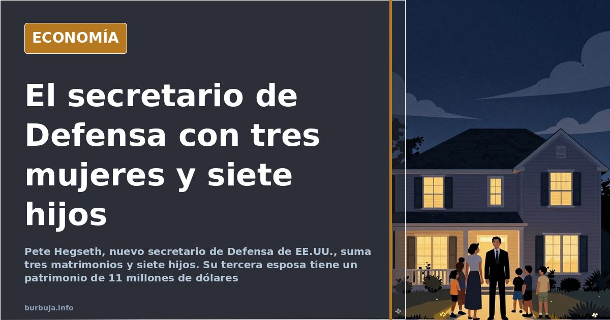Retrato editorial del nuevo secretario de Defensa de Estados Unidos, Pete Hegseth, con traje oscuro y gesto serio