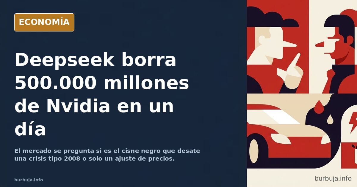 Deepseek hunde 500.000 millones de Nvidia: ¿cisne negro o ajuste?
