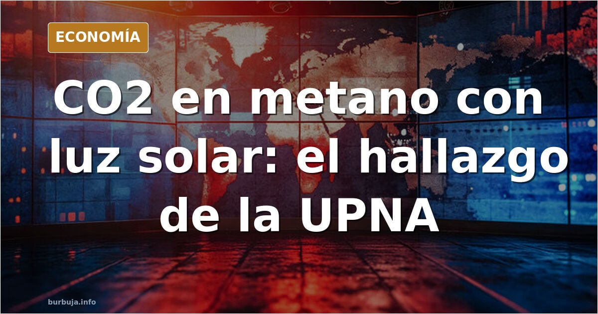 Un investigador de la UPNA convierte CO2 en metano con luz solar