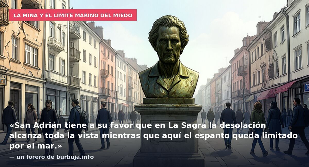 La Mina y el límite marino del miedo: «San Adrián tiene a su favor que en La Sagra la desolación alcanza toda la vista mientras que aquí el espanto queda limitado por el mar.» — un forero de burbuja.info