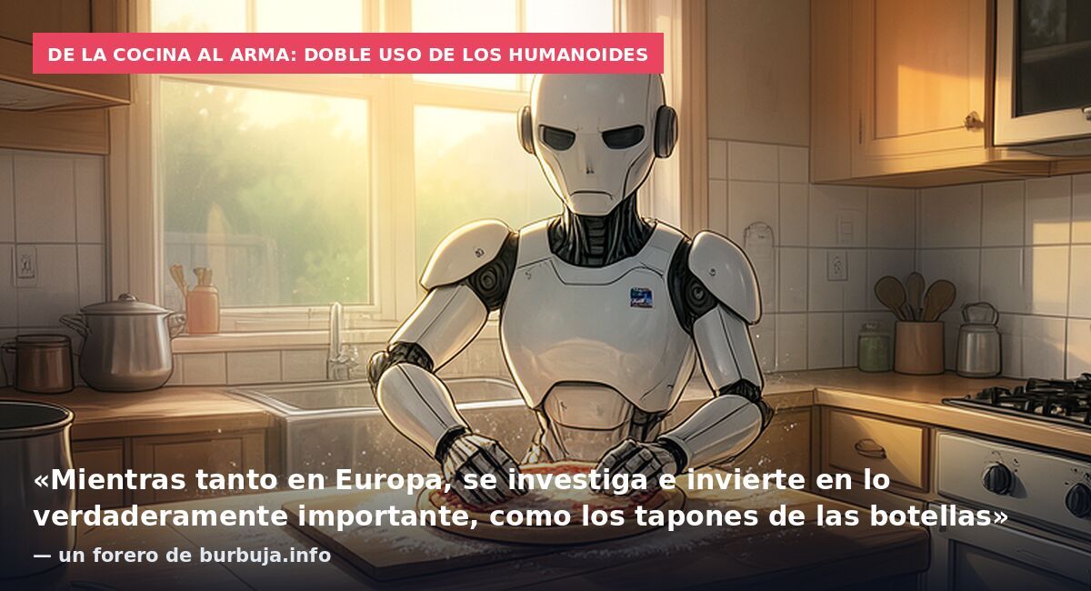 De la cocina al arma: doble uso de los humanoides: «Mientras tanto en Europa, se investiga e invierte en lo verdaderamente importante, como los tapones de las botellas» — un forero de burbuja.info