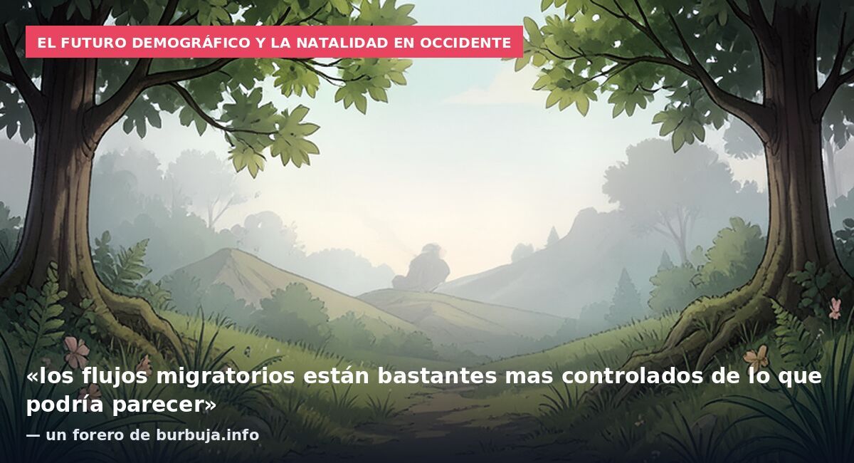 El futuro demográfico y la natalidad en Occidente: «los flujos migratorios están bastantes mas controlados de lo que podría parecer» — un forero de burbuja.info