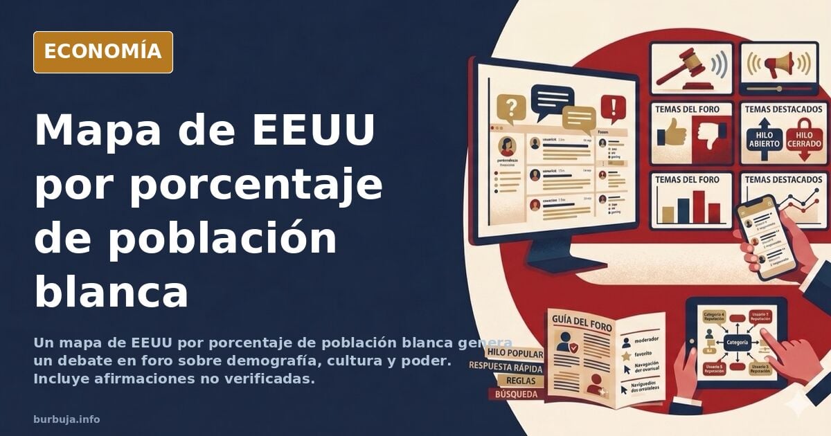 Debate en foro sobre un mapa demográfico de EEUU