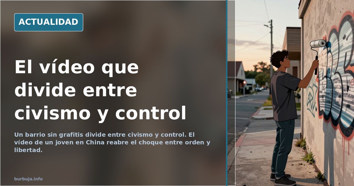 Un vídeo de un joven en China reabre el debate entre orden y libertad