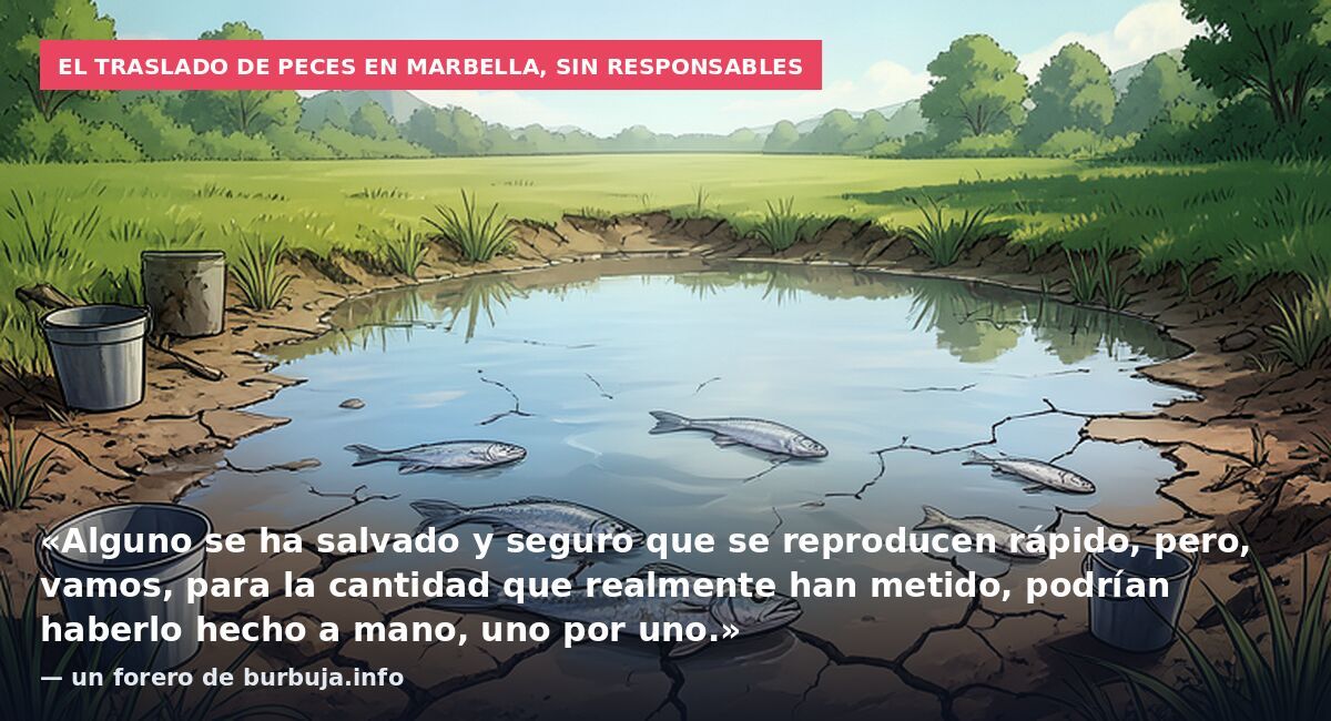 El traslado de peces en Marbella, sin responsables: «Alguno se ha salvado y seguro que se reproducen rápido, pero, vamos, para la cantidad que realmente han metido, podrían haberlo hecho a mano, uno por uno.» — un forero de burbuja.info