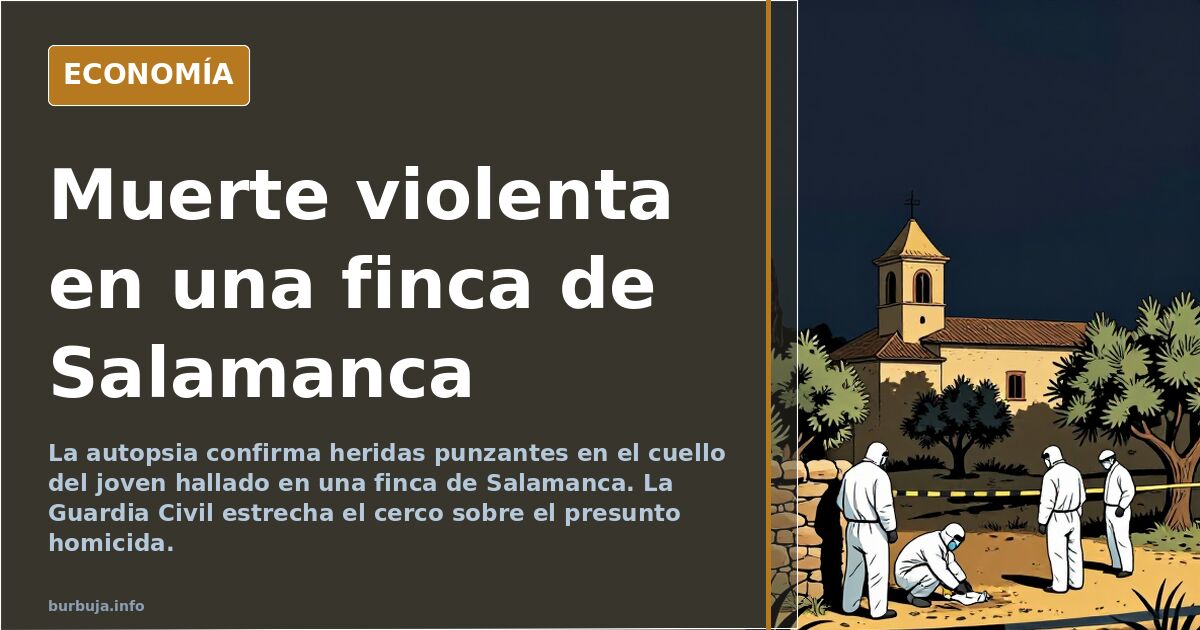 Investigan la muerte violenta de un joven en una finca de Salamanca