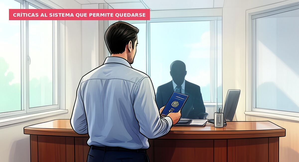 Críticas al sistema que permite quedarse