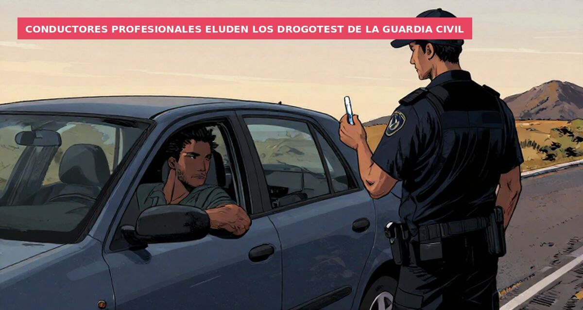 Conductores profesionales eluden los drogotest de la Guardia Civil