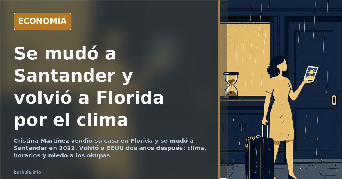 Calle de Santander bajo la lluvia, la ciudad cántabra a la que se mudó una estadounidense procedente de Florida