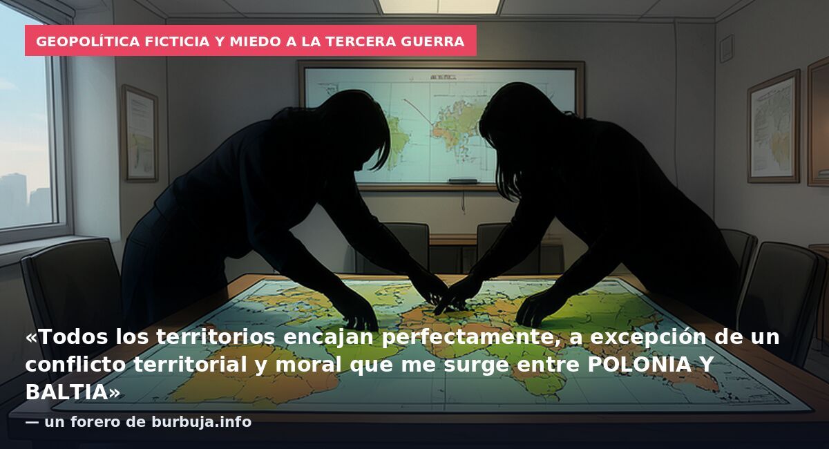 Geopolítica ficticia y miedo a la tercera guerra: «Todos los territorios encajan perfectamente, a excepción de un conflicto territorial y moral que me surge entre POLONIA Y BALTIA» — un forero de burbuja.info