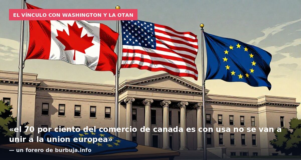 El vínculo con Washington y la OTAN: «el 70 por ciento del comercio de canada es con usa no se van a unir a la union europea» — un forero de burbuja.info