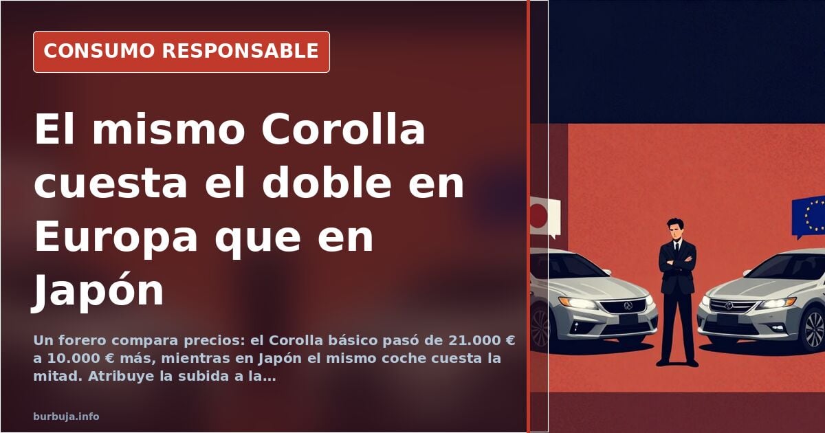 Toyota Corolla kostet in Europa doppelt so viel wie in Japan