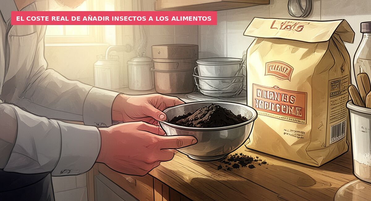 El coste real de añadir insectos a los alimentos