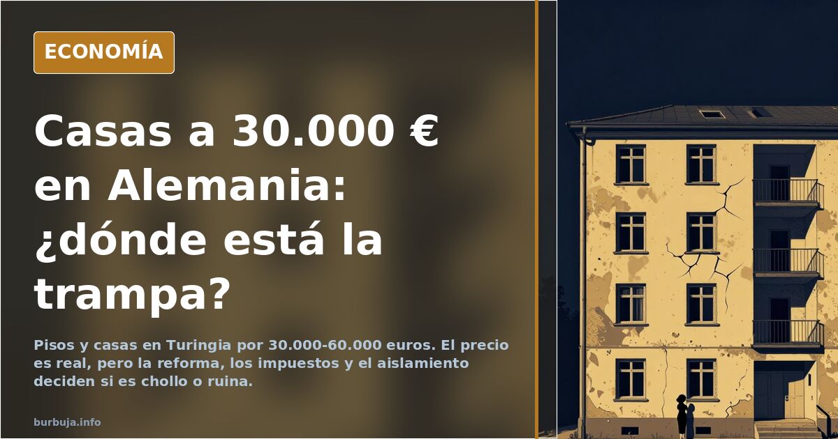Casas en Alemania del Este por 30.000 euros: el precio real