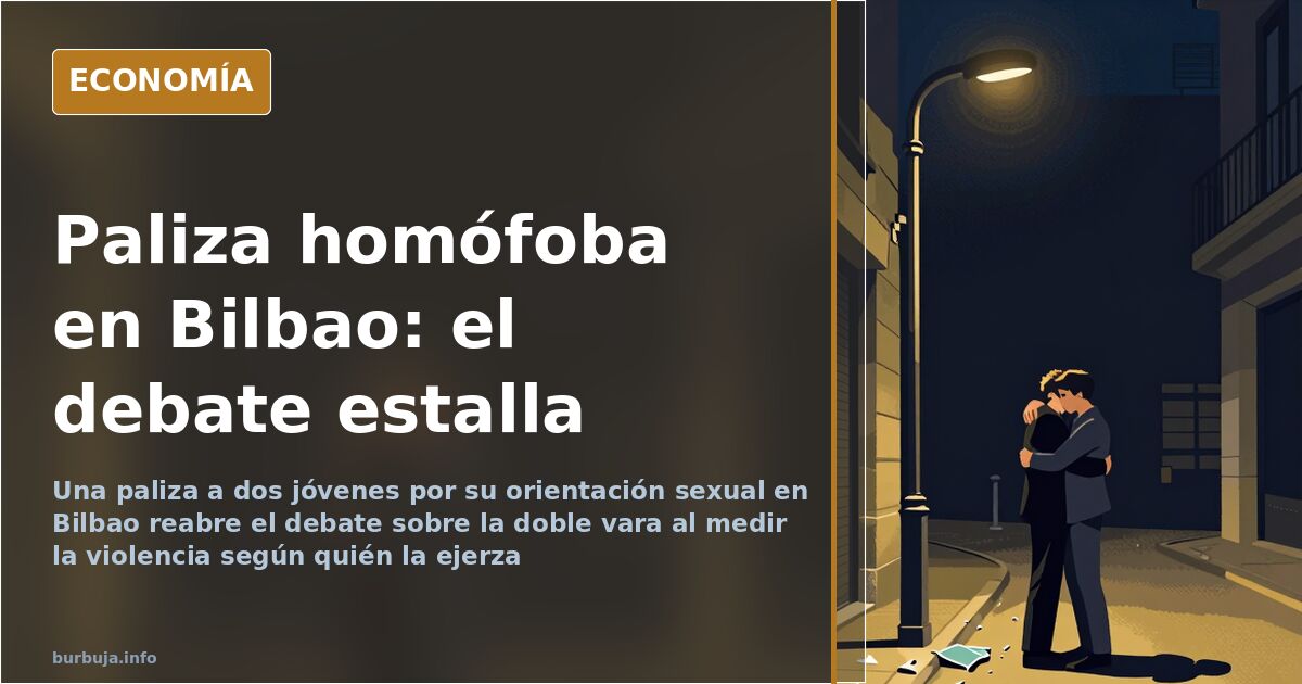 Paliza a dos jóvenes en Bilbao: el debate sobre la doble vara