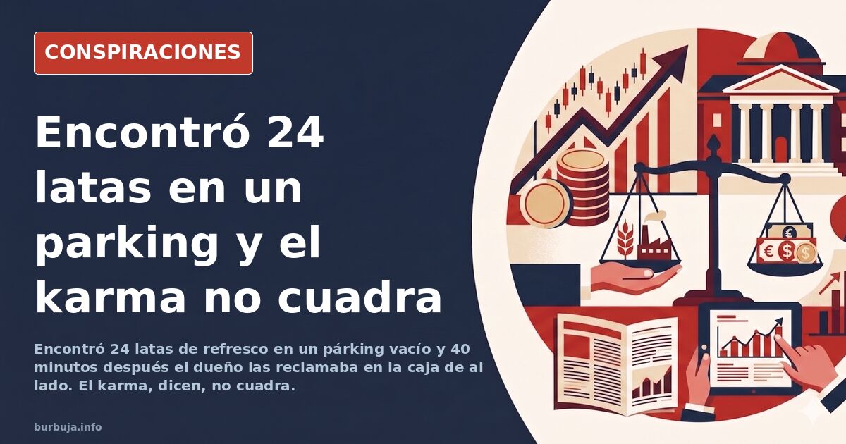 Un pack de 24 latas de refresco y el karma averiado