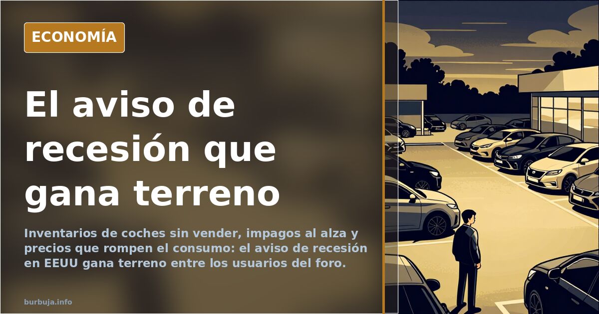 Ilustración editorial de un gráfico bursátil en picado sobre un fondo azul marino con detalles dorados