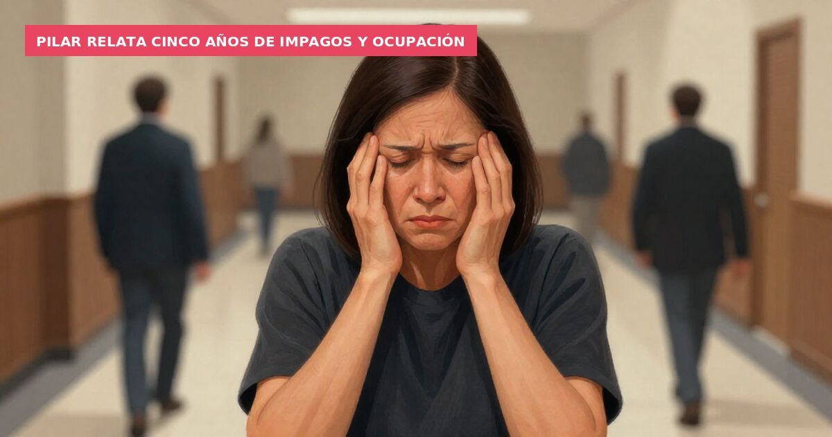 Pilar relata cinco años de impagos y ocupación