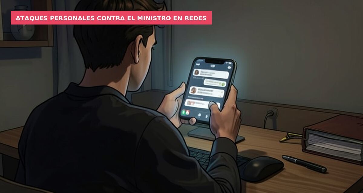 Ataques personales contra el ministro en redes