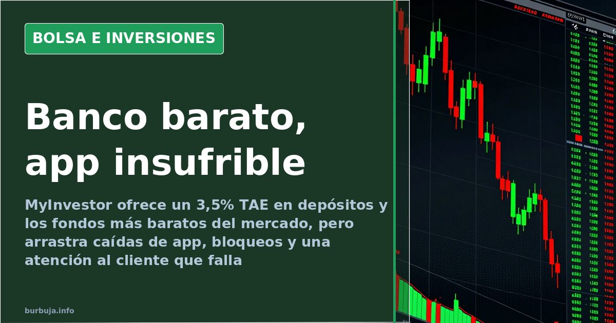MyInvestor: fondos baratos y una app que se cae cada dos por tres