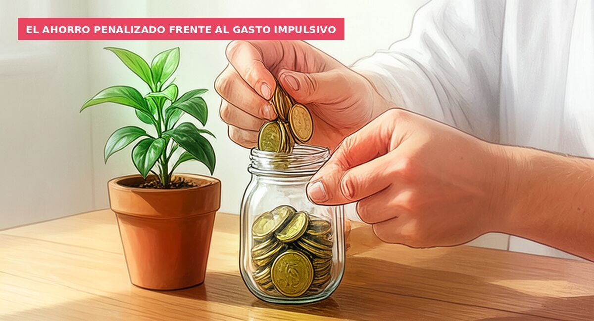 El ahorro penalizado frente al gasto impulsivo