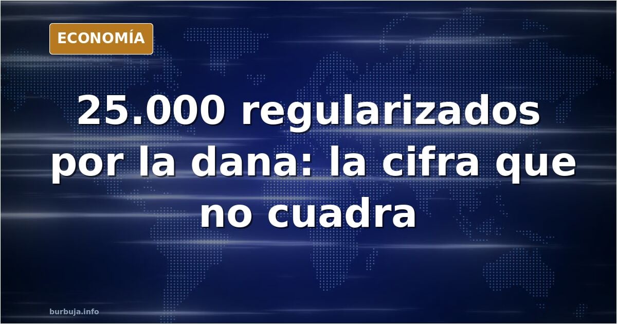 Ilustración editorial de un formulario de regularización migratoria sellado junto a un mapa de la zona afectada por la dana