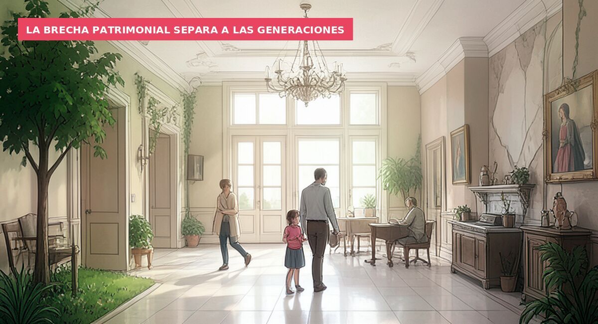La brecha patrimonial separa a las generaciones