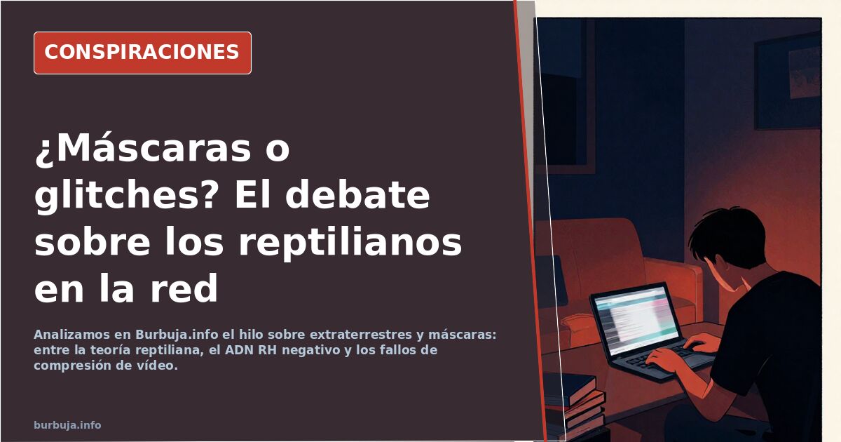 Analizamos en Burbuja.info el hilo sobre extraterrestres y máscaras: entre la teoría reptiliana, el ADN RH negativo y los fal