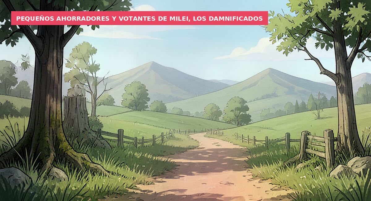 Pequeños ahorradores y votantes de Milei, los damnificados