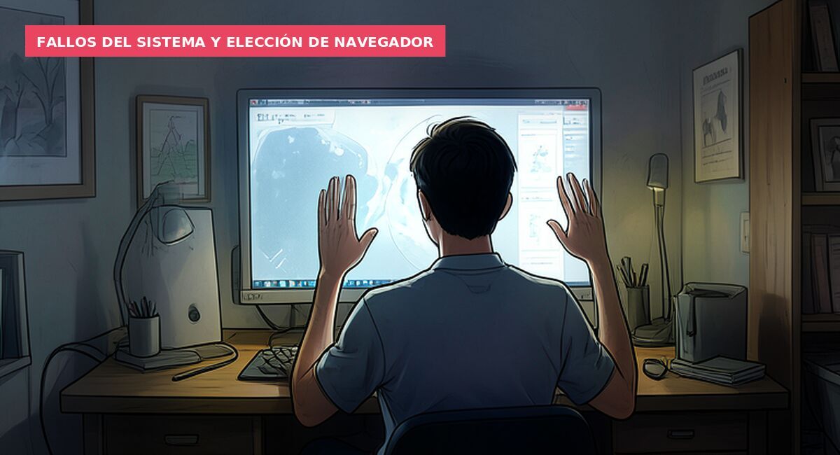 Fallos del sistema y elección de navegador