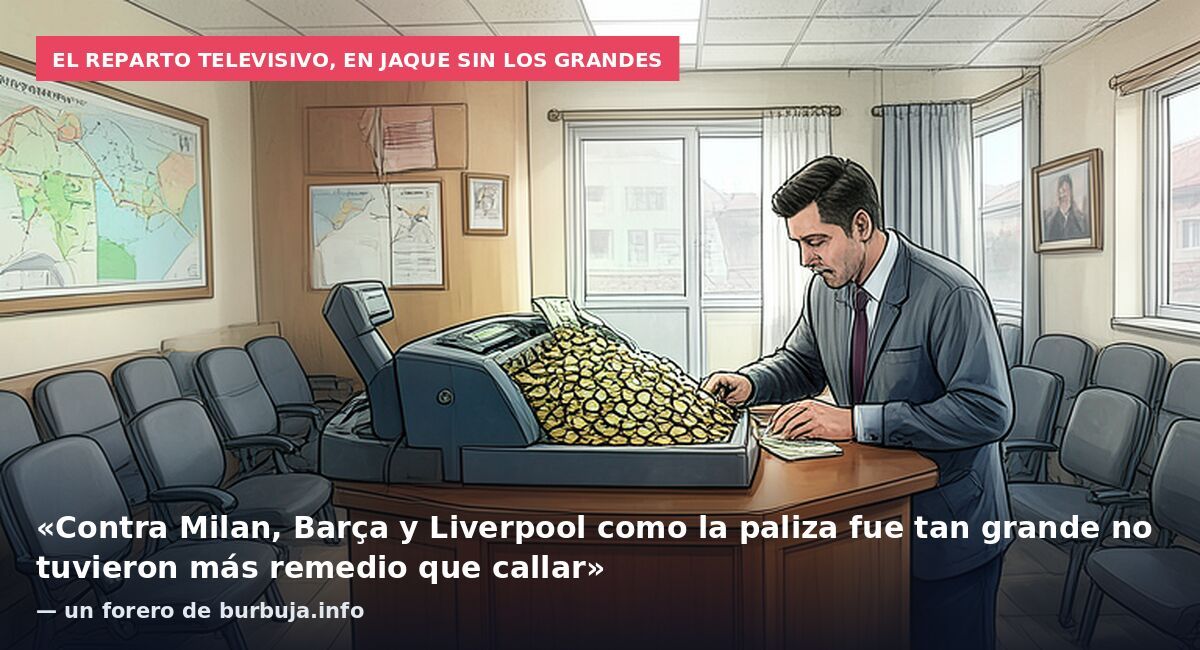 El reparto televisivo, en jaque sin los grandes: «Contra Milan, Barça y Liverpool como la paliza fue tan grande no tuvieron más remedio que callar» — un forero de burbuja.info