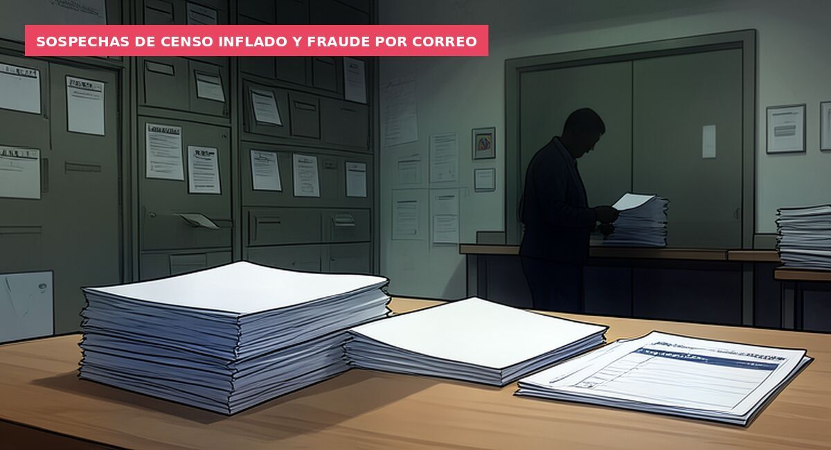 Sospechas de censo inflado y fraude por correo
