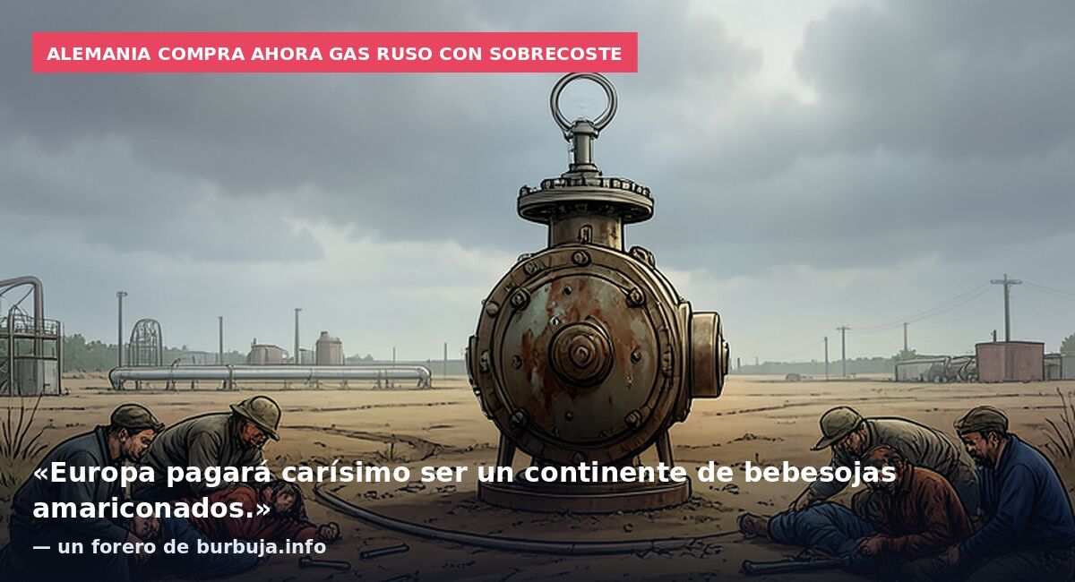 Alemania compra ahora gas ruso con sobrecoste: «Europa pagará carísimo ser un continente de bebesojas amariconados.» — un forero de burbuja.info