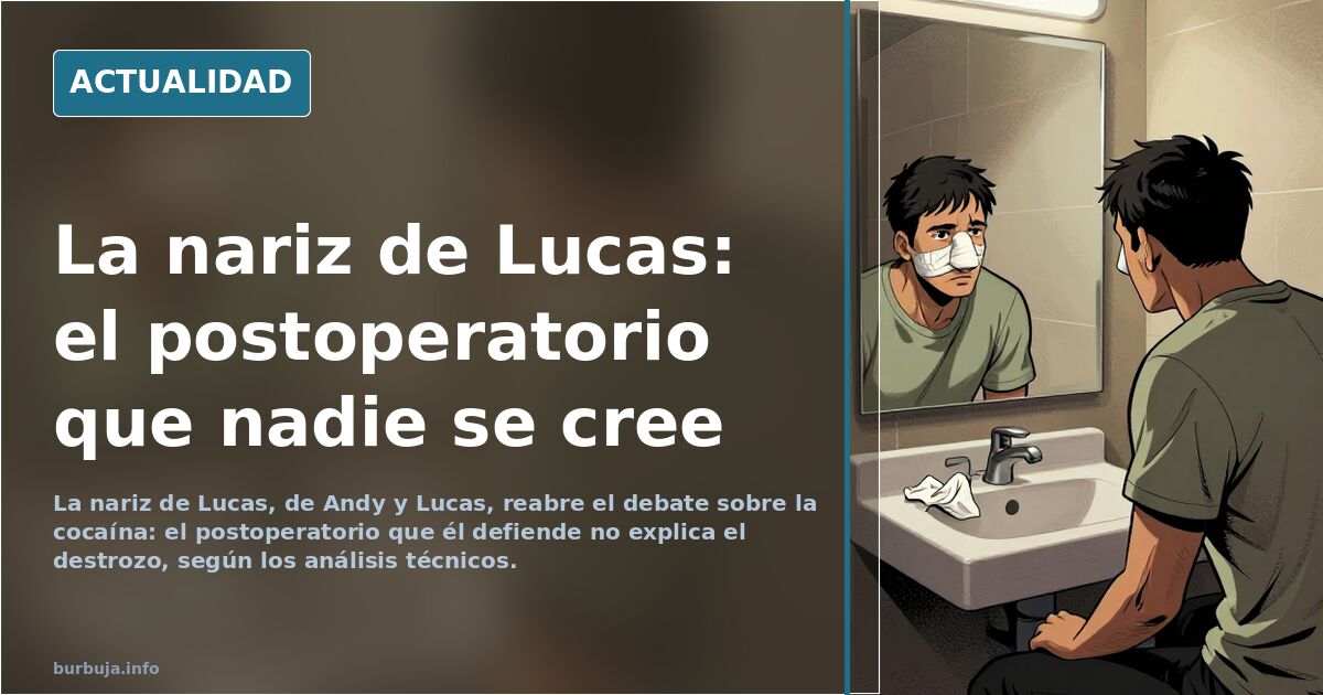 Andy y Lucas: la nariz que reabre el debate sobre la cocaína